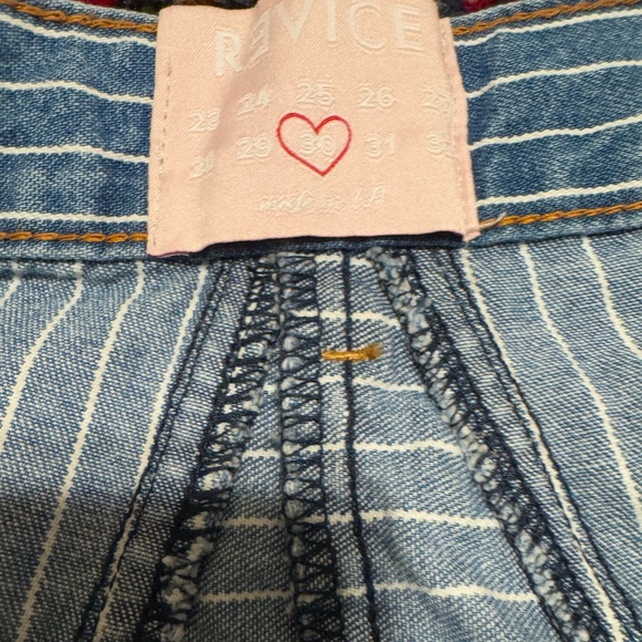 REVICE Flare Striped Star Butt Jeans - Picture 6 of 9